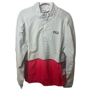 FILA Gus Half-Zip Colorblock Nylon Windbreaker Jacket Small NWT